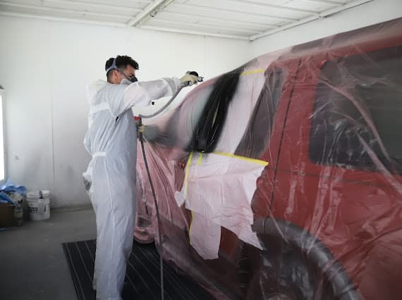 Auto paint refinishing and blending at Best Class Auto Body Las Vegas