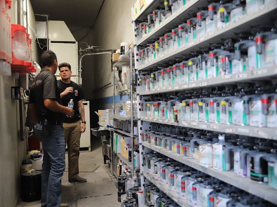 Auto paint supplies and protection products at Best Class Auto Body Las Vegas shop