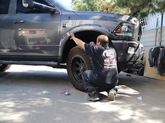 RAM truck collision repair at Best Class Auto Body Las Vegas Nevada