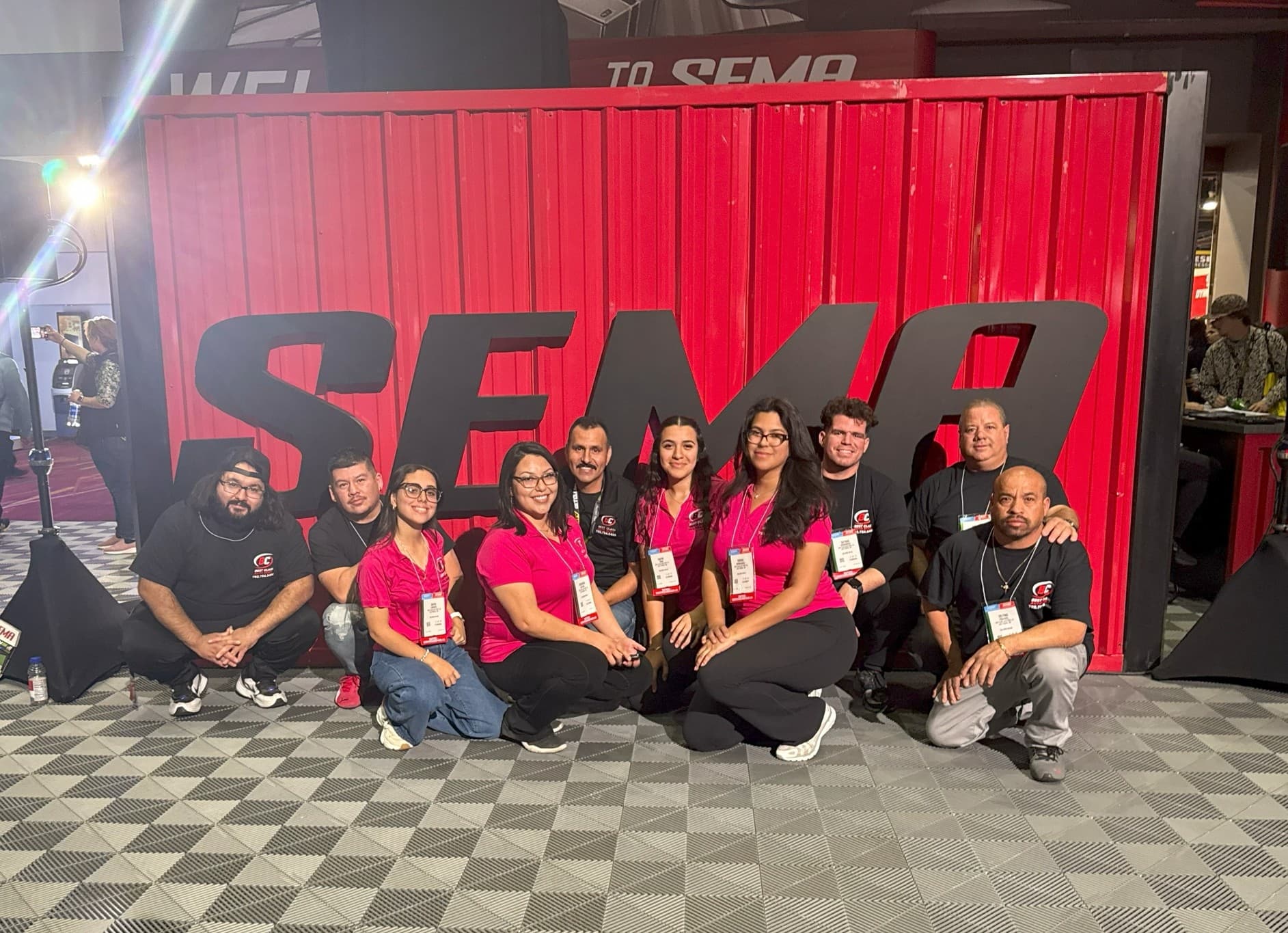 Best Class Auto Body team at SEMA Show in Las Vegas