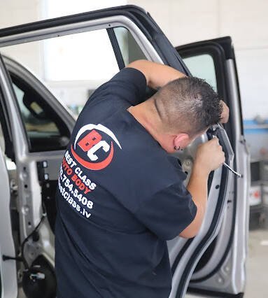 Bumper assessment at Best Class Auto Body Las Vegas - repair vs replacement evaluation